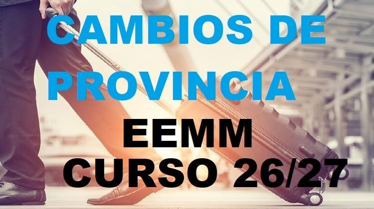 Listados cambios de provincia expectativas EEMM aceptados en CLM para curso 26-27