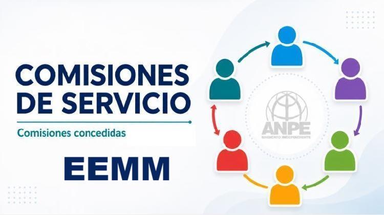 EEMM. Comisiones de Servicio Concedidas. Nuevos listados a fecha 24-07-2026. Conciliación, Humanitarias, Cargos Electos...