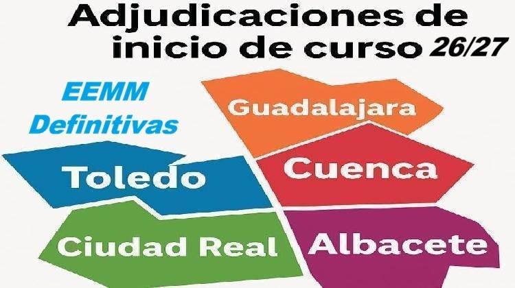 Pendiente publicar. INTERINOS EEMM. Adjudicación Definitiva VACANTES Curso 26/27. Manual Credencial. Plazo hasta 28-Agosto.