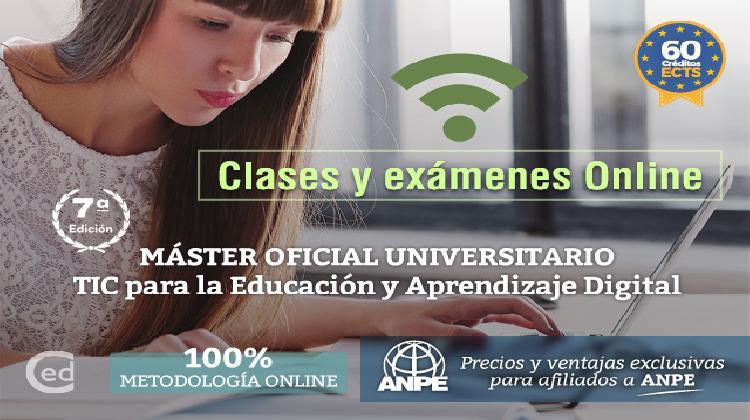 Últimos Días. Máster Oficial TIC. Clases y exámenes 100% ONLINE.