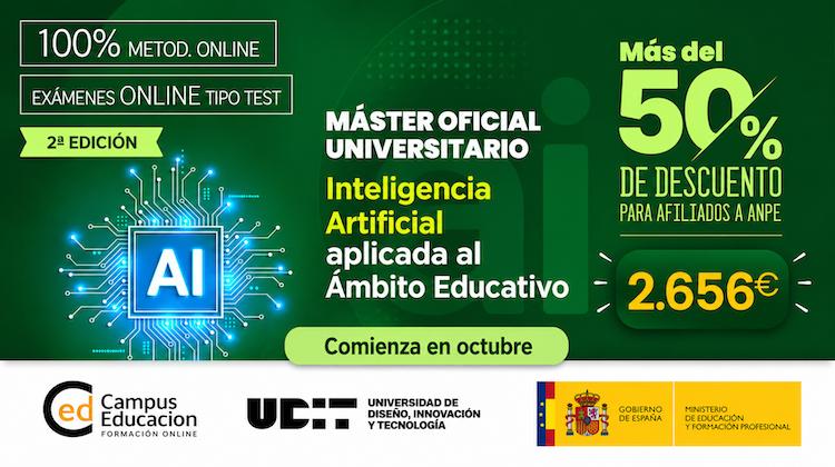 Máster Oficial en Inteligencia Artificial para Afiliados a ANPE