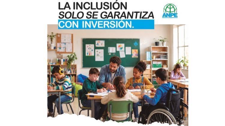 ANPE exige una norma estatal que garantice más recursos, profesorado y reducción de ratios para una inclusión educativa real