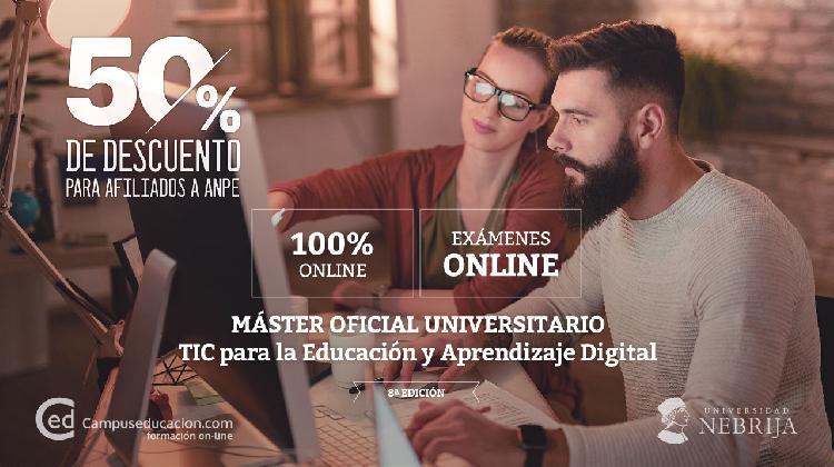 Máster Oficial en TIC 100% online incluido Exámenes y 50% descuento