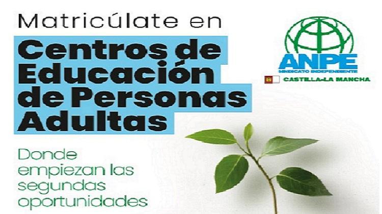 MATRÍCULATE EN CENTROS DE EDUCACIÓN DE PERSONAS ADULTAS. Plazo: Desde 04 de Mayo de 2026 hasta el 22 de Mayo de 2026