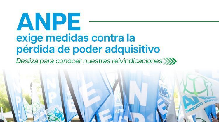 ANPE exige medidas para proteger el poder adquisitivo del profesorado de la elevada inflación