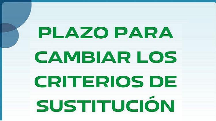 Plazo para cambiar criterios de sustitución interinos CLM. 15 a 17 de Diciembre