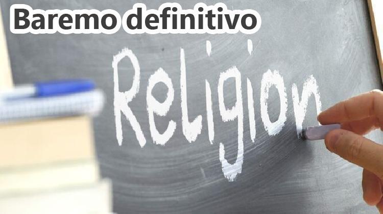 Baremo definitivo. Bolsas provinciales del profesorado de religión y procedimiento para la acreditación de nuevos méritos. 26-27