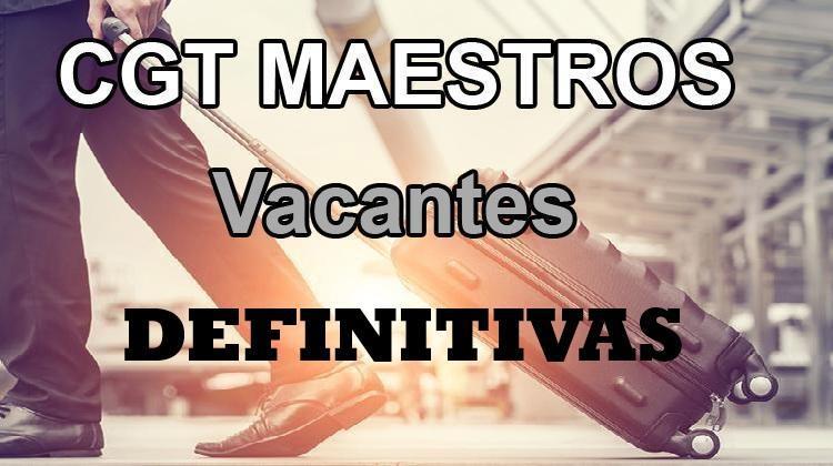 Publicadas Vacantes Definitivas Concurso Traslados Maestros 25/26 para curso 26/27