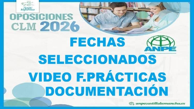 Fechas Baremo Definitivo, Seleccionados y Video Explicativo Funcionarios en prácticas.
