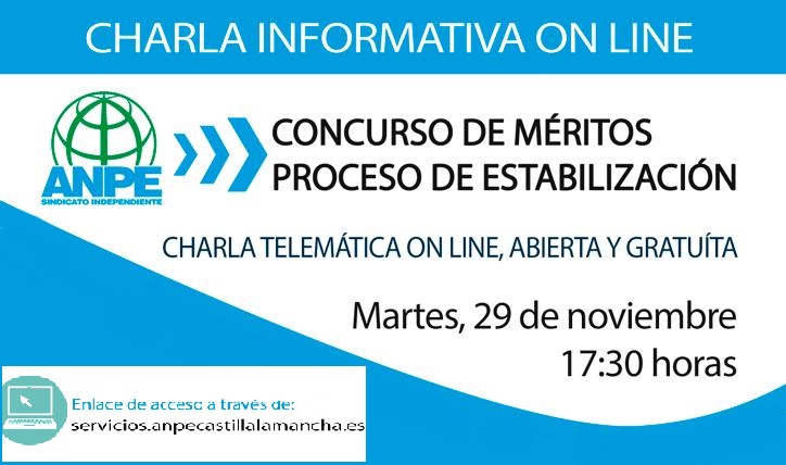 ANPE CLM charla concurso méritos estabilización