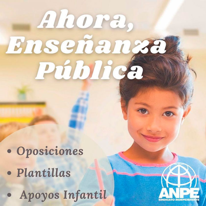 Ahora, enseñanza pública