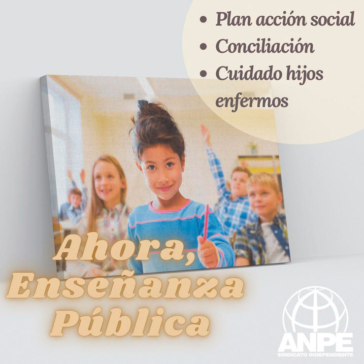 Ahora, enseñanza pública