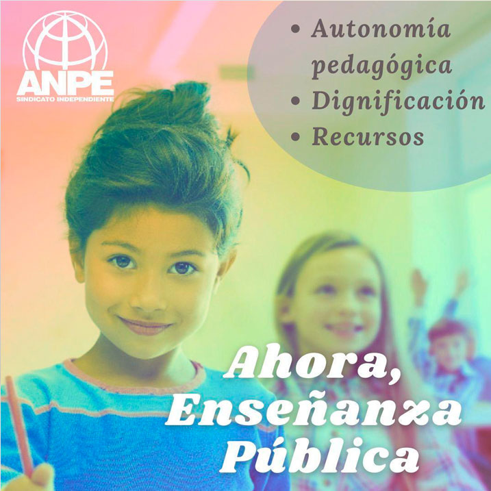 Ahora, enseñanza pública